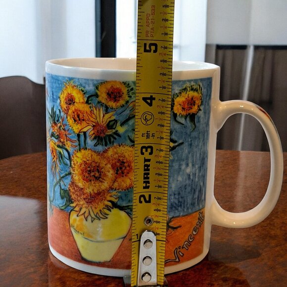 Vincent Van Gogh Sunflowers Coffee Mug CHALEUR Master Impressionists EUC - Picture 7 of 7